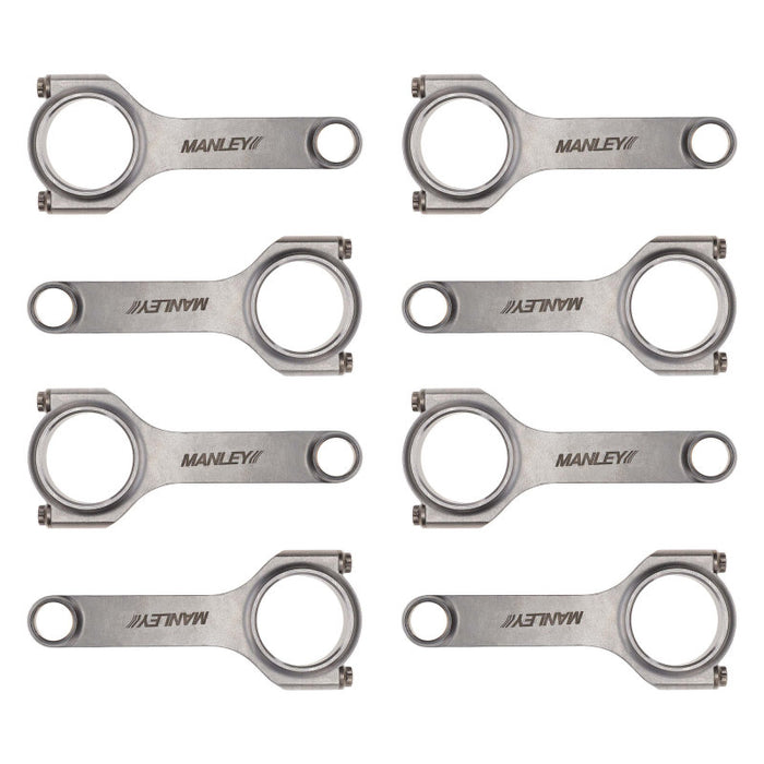 Manley MAN15051R-8 6.125 4340 H-Beam Rod Set - GM LS