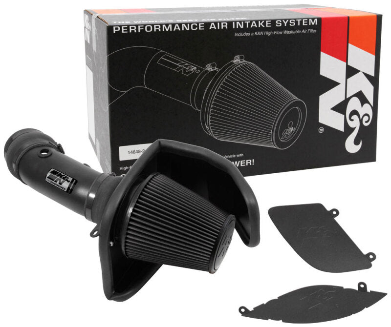 K&N 17-23 Dodge Charger/Challenger Hellcat SC 6.2L V8 DRYFLOW Performance Air Intake System