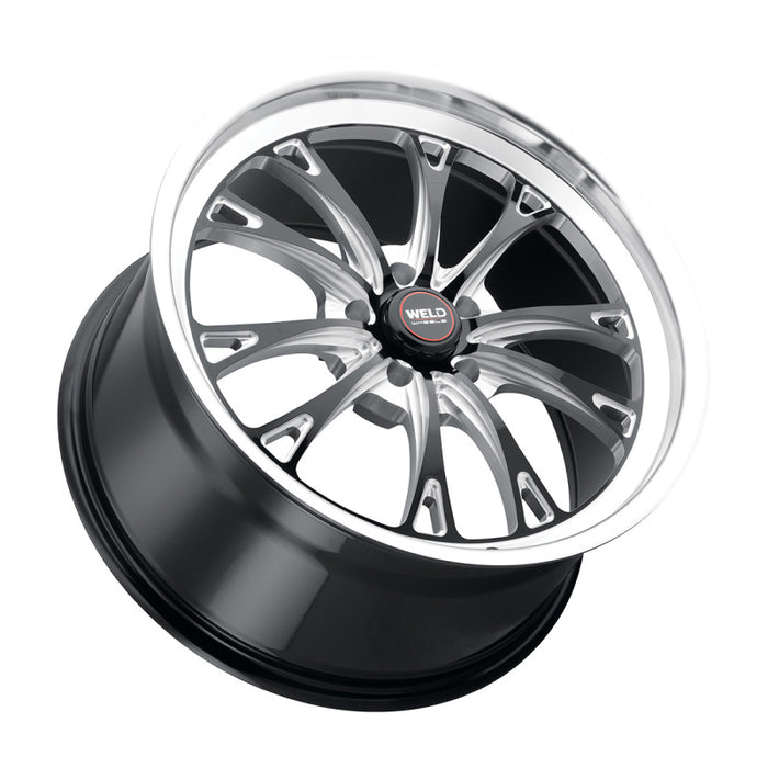 Weld S15700575P38 S157 20X10.5 Belmont Drag 5X127 ET38 BS7.25 Gloss Black MIL Dia 71.5
