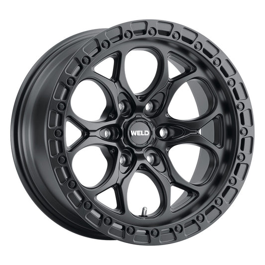 Weld W10809084500 Off-Road Ledge Six W108 20x9 / 6x139.7 BP / 5 In BS Satin Black Wheel