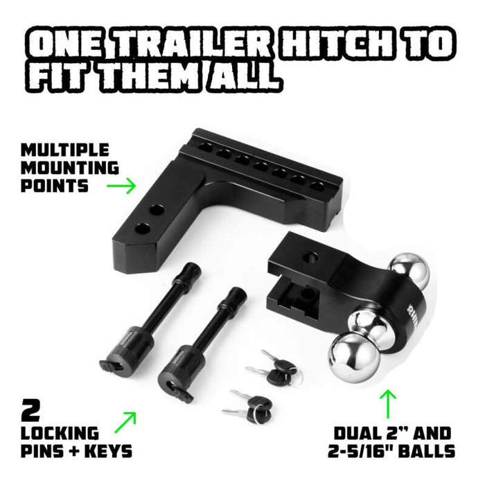 Rhino USA RG-HTDROP2-BLK RSA Hitches