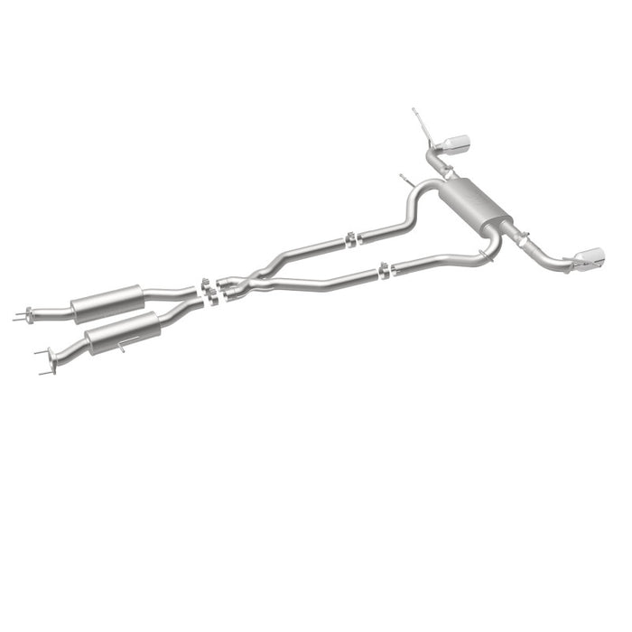 Magnaflow 19216 MagnaFlow Cat-Back SS 2.5in Dual Split Rear 4in Black Tip 11-16 Jeep Grand Cherokee 5.7L V8/3.6L V6