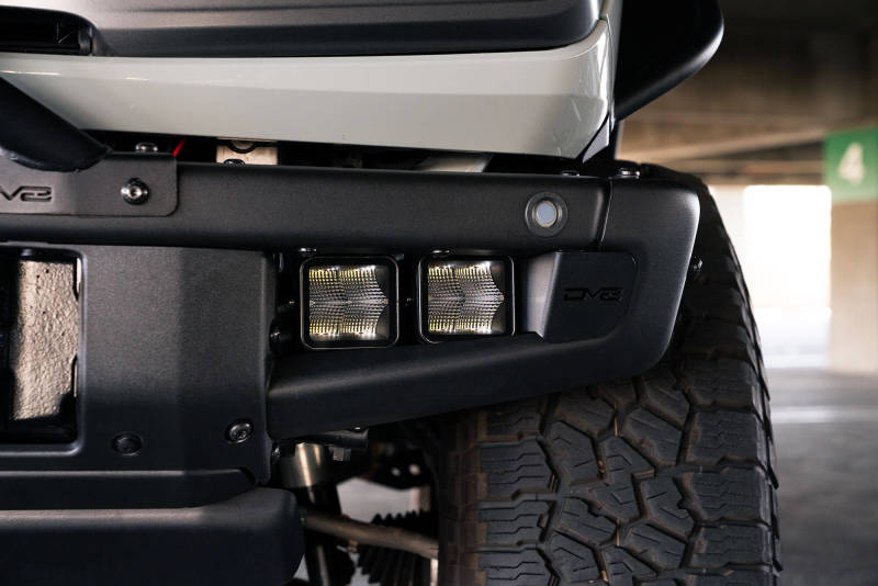 DV8 Offroad LBBR-05 21-22 Ford Bronco Factory Bumper Pocket Light Mount (Pair) 3in LED Pod Lights