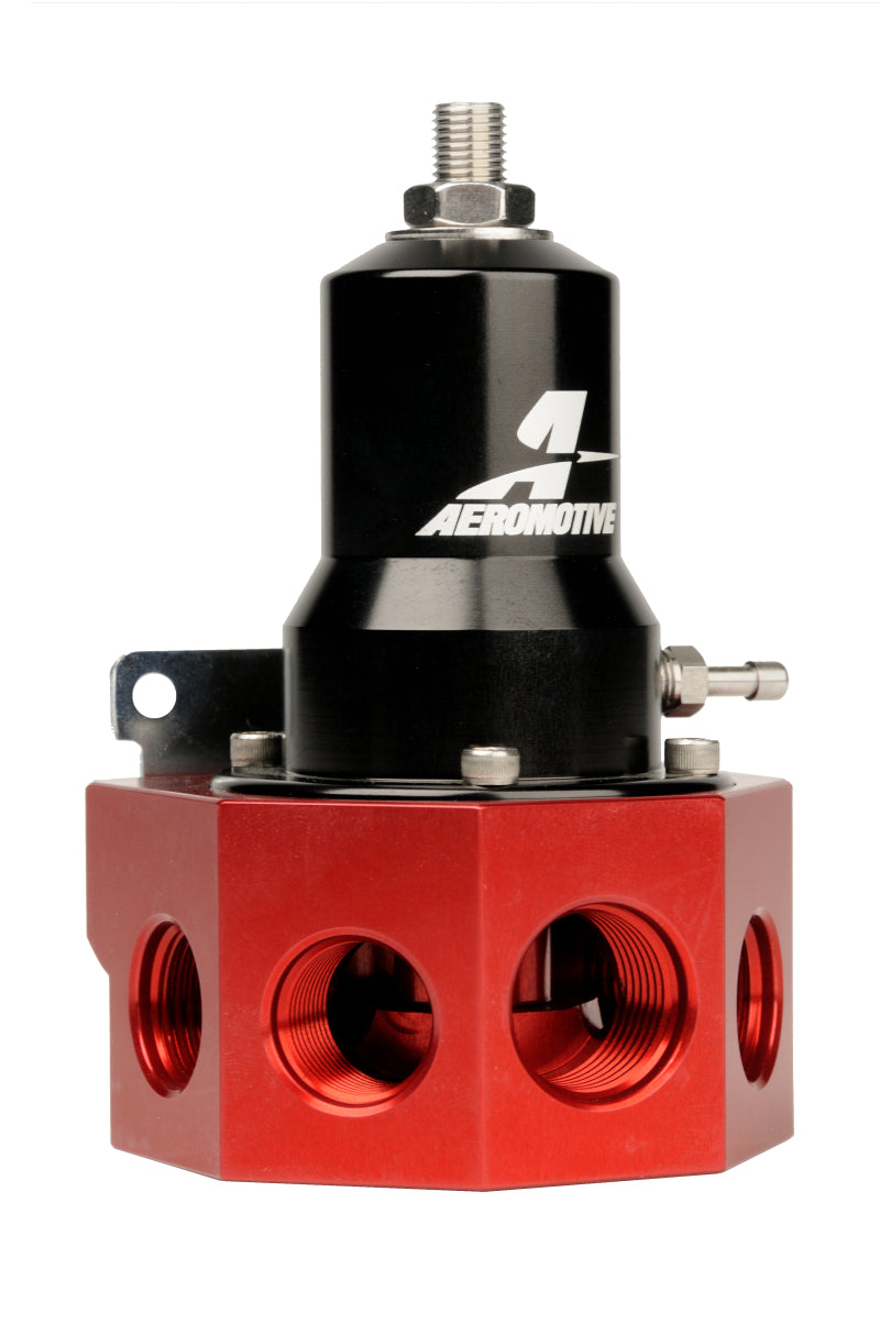 Aeromotive 13133 Regulator - 30-120 PSI - .500 Valve - 4x AN-08 and AN-10 inlets / AN-10 Bypass