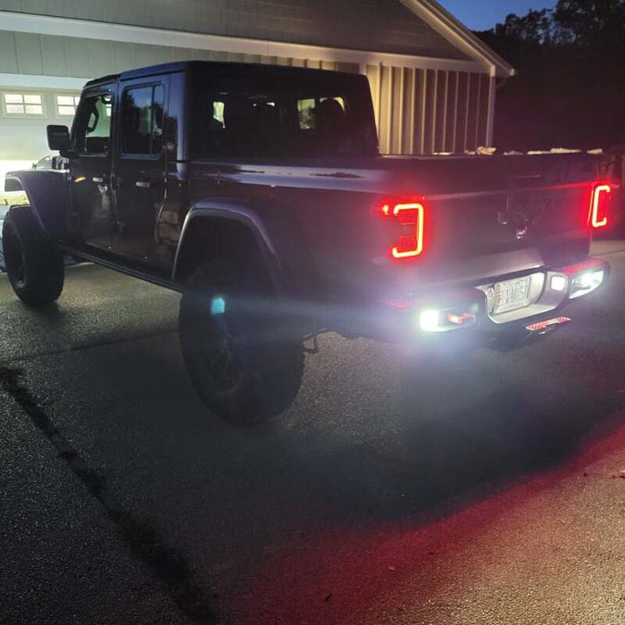 ORACLE Lighting 5881-504 Oracle Jeep Gladiator JT Rear Bumper LED Reverse Lights w/ Plug & Play Harness - 6000K