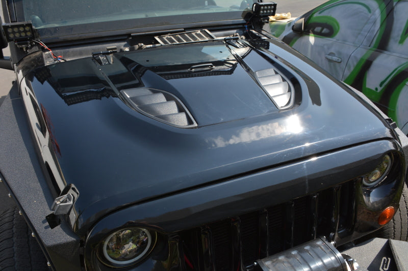 DV8 Offroad HDMB07-TA 07-18 Jeep Wrangler JK Rubicon 10th Anniversary Replica Hood