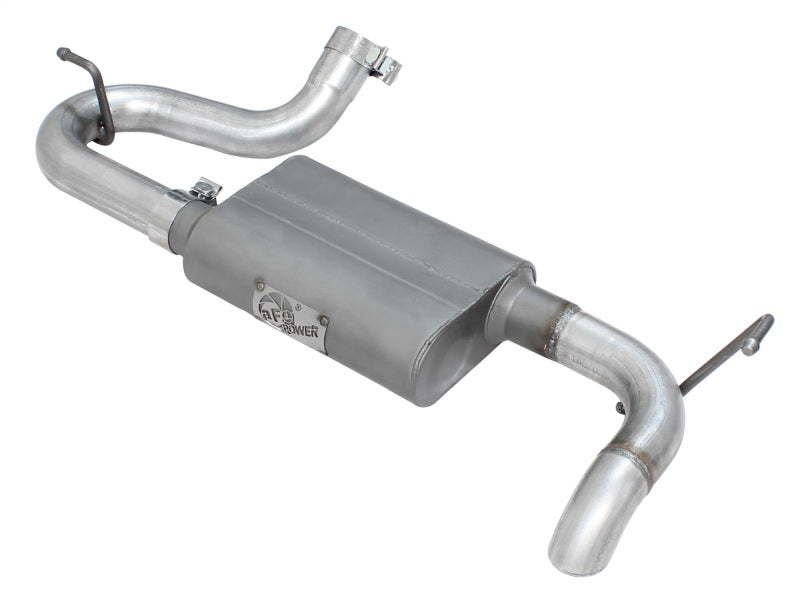 aFe 49-08046 Scorpion Exhaust System Axle Back Aluminized Hi-Tuck 07-17 Jeep Wrangler JK V6 3.6/3.8L