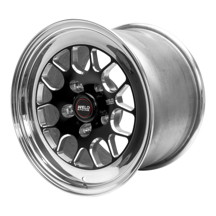 Weld 77MB-509A65A S77 15x9 / 5x4.5 BP / 6.5in. BS Black Wheel (Medium Pad) - Non-Beadlock