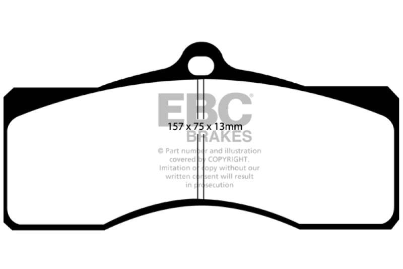 EBC DP21155 68-69 Chevrolet Camaro (1st Gen) 4.9 Greenstuff Front Brake Pads