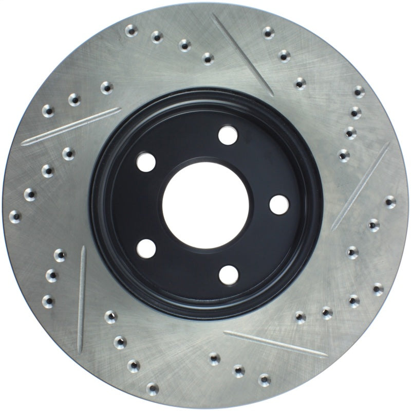 Stoptech 127.61100R StopTech Slotted & Drilled Sport Brake Rotor