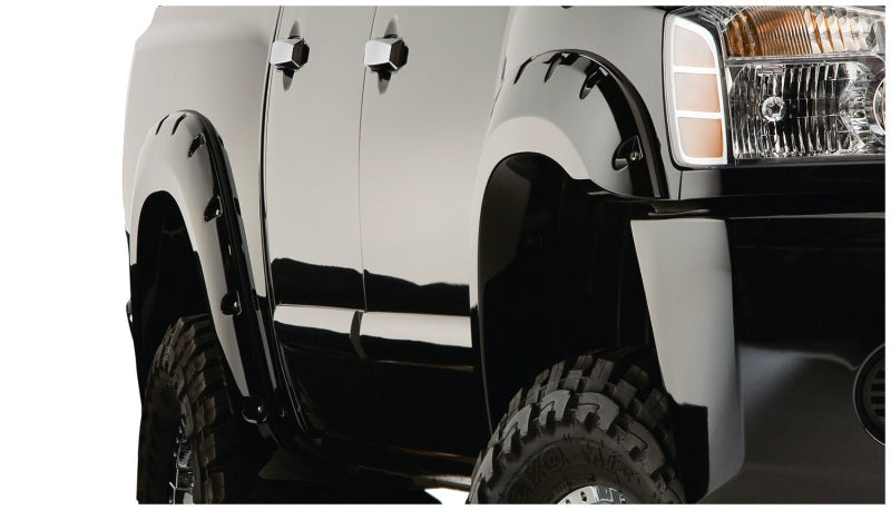 Bushwacker 70908-02 04-15 Nissan Titan Pocket Style Flares 4pc 67.1/78.9/84/96in - Black