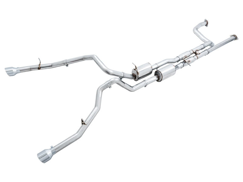 AWE Tuning 3015-32004 2021 RAM 1500 TRX 0FG Cat-Back Exhaust - Chrome Silver Tips