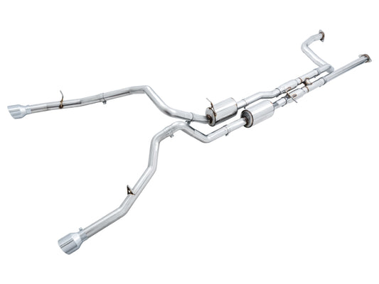AWE Tuning 3015-32004 2021 RAM 1500 TRX 0FG Cat-Back Exhaust - Chrome Silver Tips