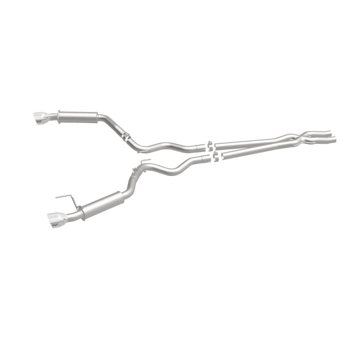 Magnaflow 19099 MagnaFlow Cat Back, SS, 2.5in, Competition, Dual Split Polished 4.5in Tips 2015 Ford Mustang V6 3.7L