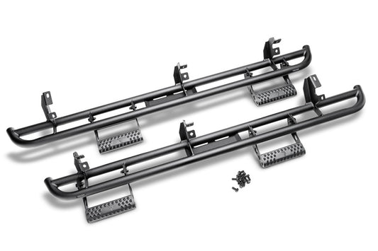 N-Fab G154RKRCCS4 RKR Step System 15-17 GMC - Chevy Canyon/Colorado Crew Cab - Tex. Black - 1.75in
