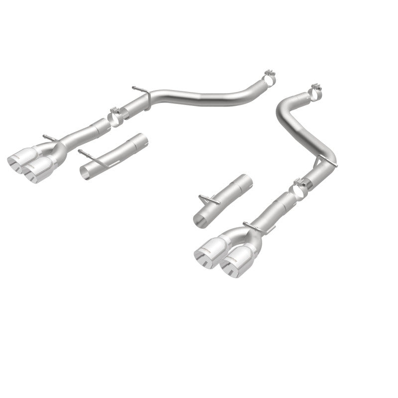 Magnaflow 19218 MagnaFlow Axle-Back, SS, 2.5in, Quad Split Rear 3.5in Tip 2015 Dodge Challenger 3.6L V6