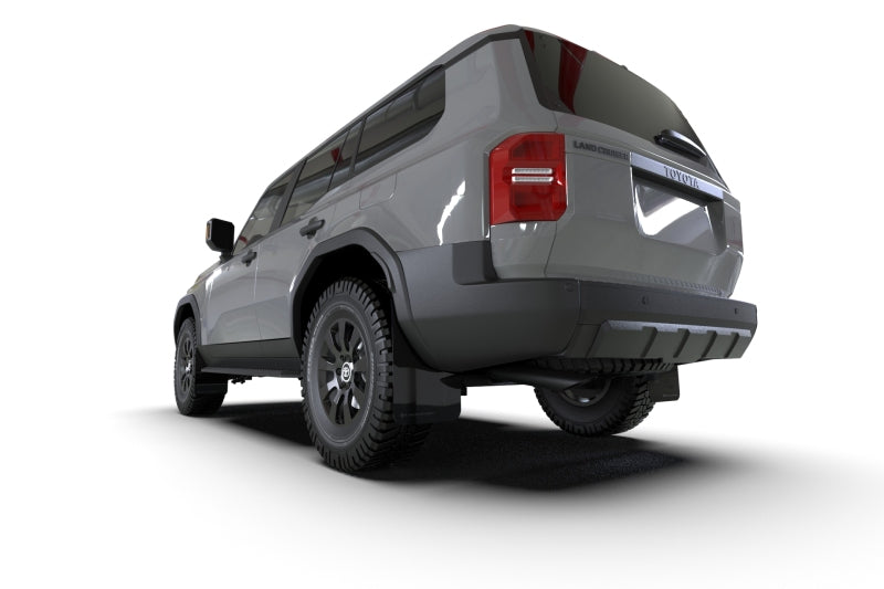 Rally Armor MF138-UR-BLK-DGRY 22-25 Toyota Land Cruiser Black UR Mud Flap Dark Grey Logo