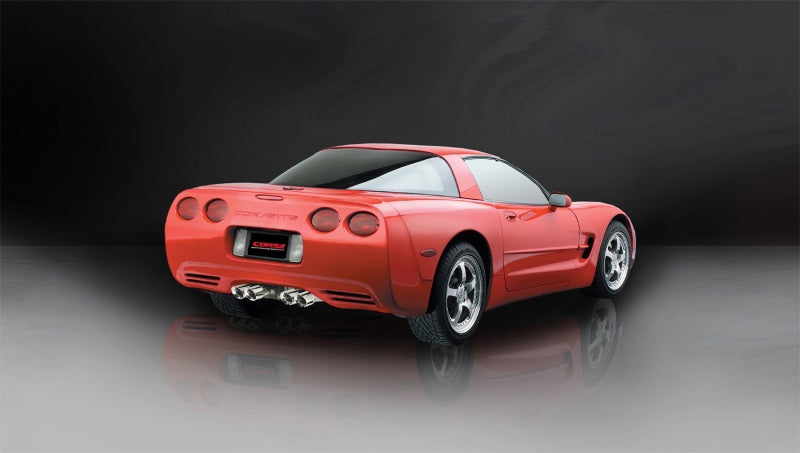 CORSA Performance 14132 Corsa 1997-2004 Chevrolet Corvette C5 Z06 5.7L V8 Polished Xtreme Axle-Back Exhaust