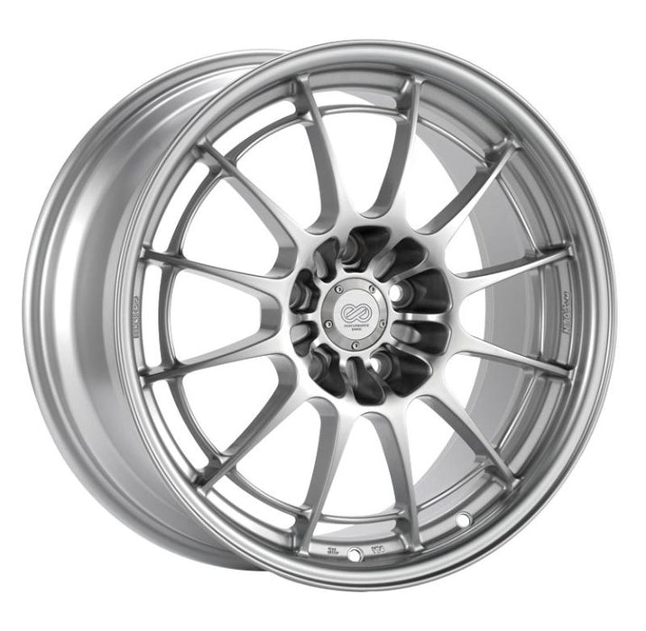 Enkei 3658856538SP NT03+M 18x8.5 5x114.3 38mm Offset 72.6mm Bore Silver Wheel G35/350z