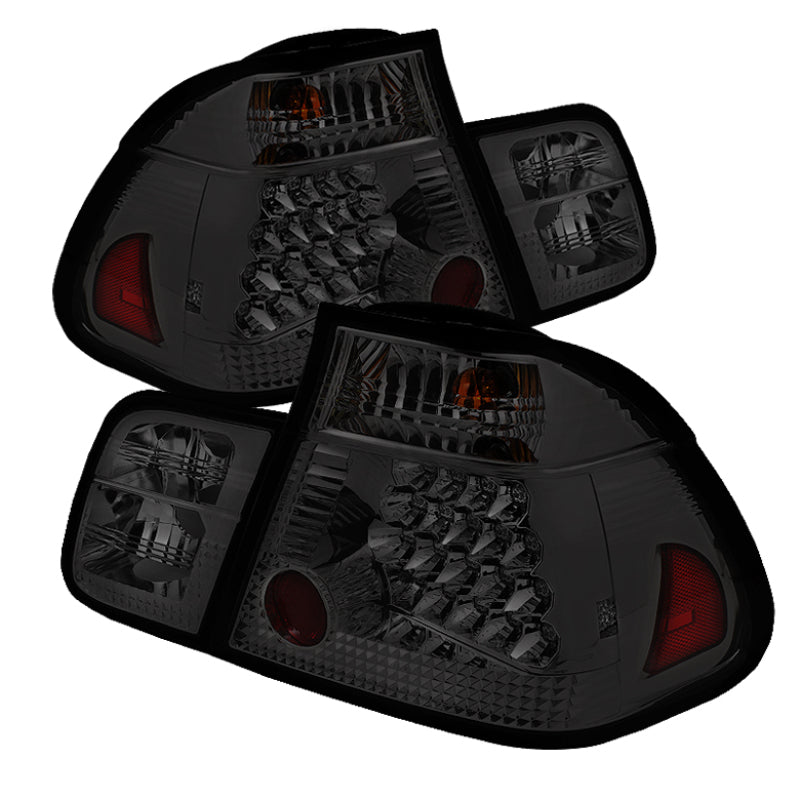SPYDER 5015068 Spyder BMW E46 3-Series 02-05 4Dr Tail Lights Smke ALT-YD-BE4602-4D-LED-SM