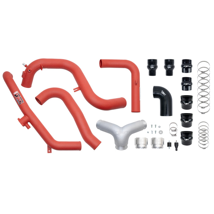 Injen SES9301ICPWR 21-23 Ford Bronco 2.7L V6 (TT) EcoBoost SES Intercooler Pipes - Wrinkle Red