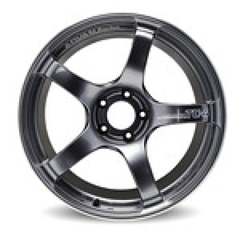 Advan YAD8H31EBGR TC4 18x8.5 +31 5-114 Racing Black Gunmetallic and Ring Wheel