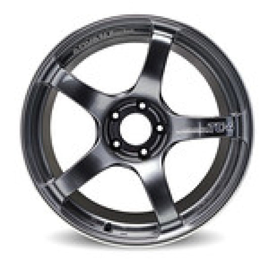 Advan YAD8H31EBGR TC4 18x8.5 +31 5-114 Racing Black Gunmetallic and Ring Wheel