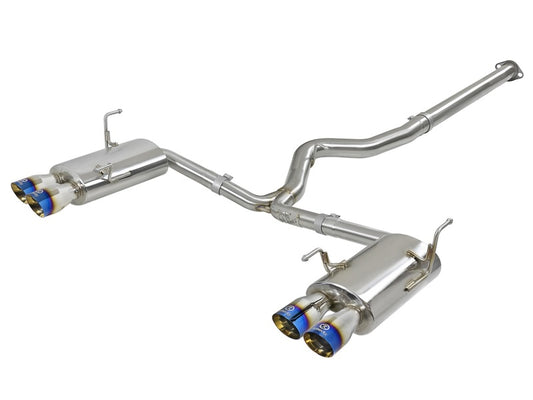 aFe 49-36801-L Takeda 3in 304 SS Cat-Back Exhaust System 15-18 Subaru WRX/WRX STI H4-2.0/2.5L (t)