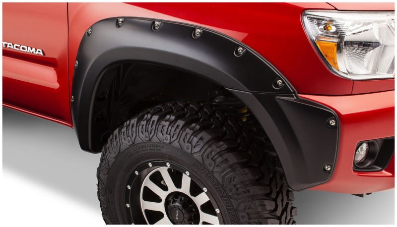 Bushwacker 31927-02 12-15 Toyota Tacoma Fleetside Pocket Style Flares 4pc 73.5in Bed - Black