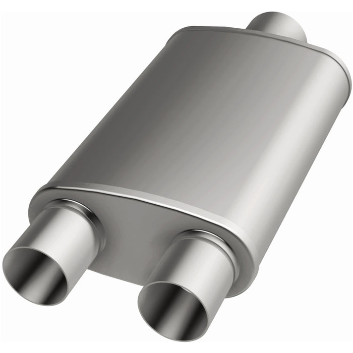 Magnaflow Perf Exhaust MAG12288 Stainless Muffler 3in Inlet/Dual 2.5in Out