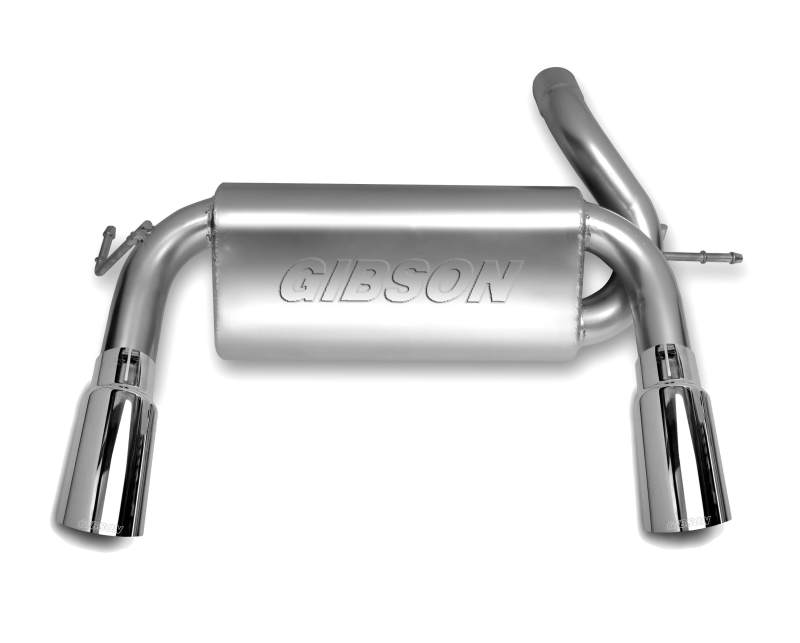 Gibson 17303 07-17 Jeep Wrangler JK Rubicon 3.6L 2.5in Axle-Back Dual Split Exhaust - Aluminized