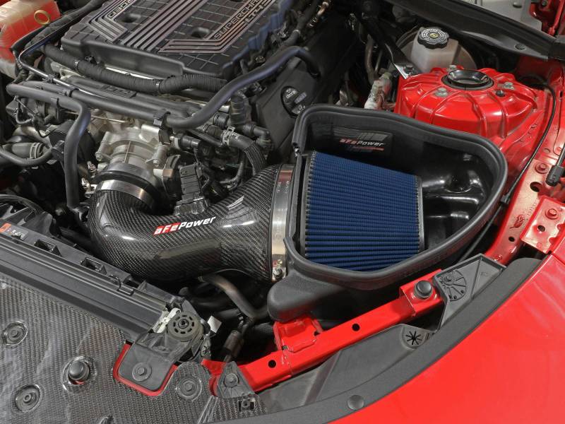 aFe 57-10018R 17-12 Chevrolet Camaro ZL1 (6.2L-V8) Track Series Carbon Fiber CAI System w/ Pro 5R Filters