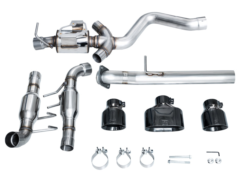 Awe Tuning GR Corolla Exhaust Triple Outlet Black Tips AWE3020-53472
