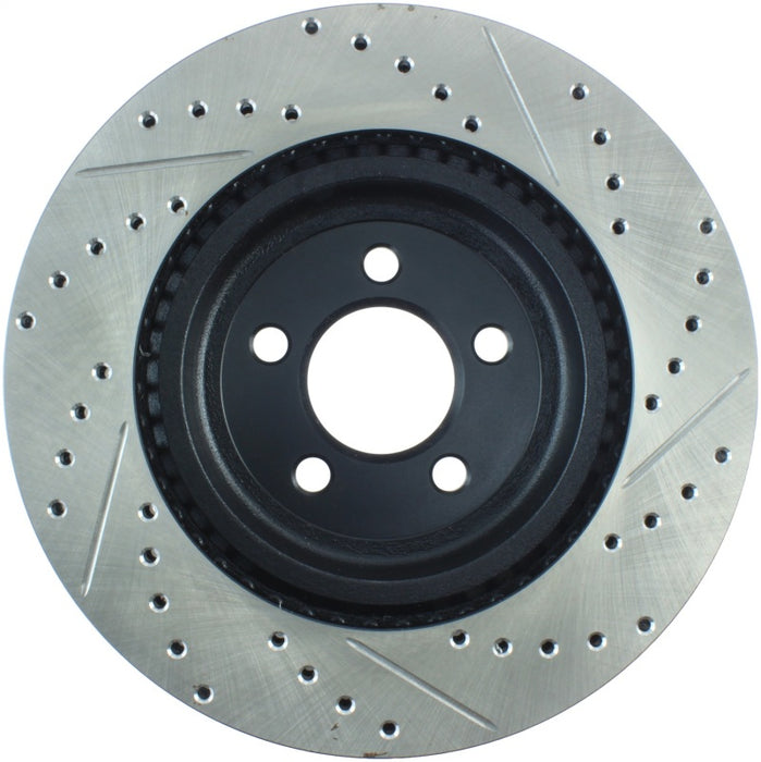 Stoptech 127.63061R StopTech 05-09 Chrysler 300 (5.7L V8 exc SRT-8) Front Right Slotted & Drilled Rotor