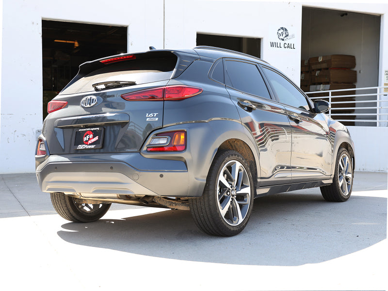 aFe 49-37017 Takeda 2-1/2in 304 SS Axle-Back Exhaust 18-21 Hyundai Kona L4 1.6L (t)
