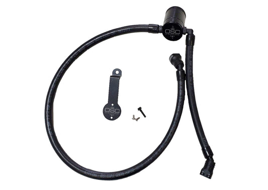 J&L 3069D-B 18-25 Jeep Wrangler JL 3.6L Driver Side Oil Separator 3.0 - Black Anodized