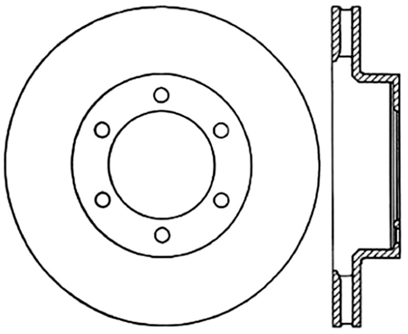 Stoptech 126.44129CSL StopTech Power Slot 05-09 Toyota Tacoma/03-09 4 Runner Slotted Left Front Cryo Rotor