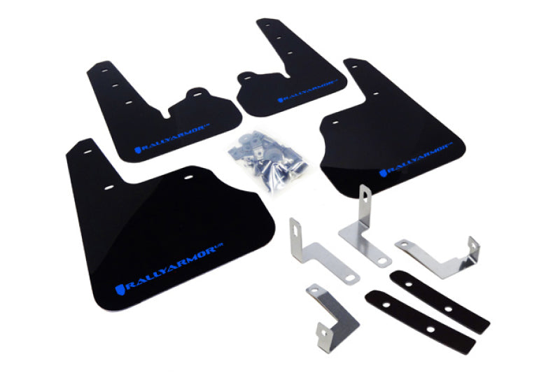 Rally Armor MF22-UR-BLK/BL 12-16 Subaru Impreza 4D/5D Black UR Mud Flap w/Blue Logo