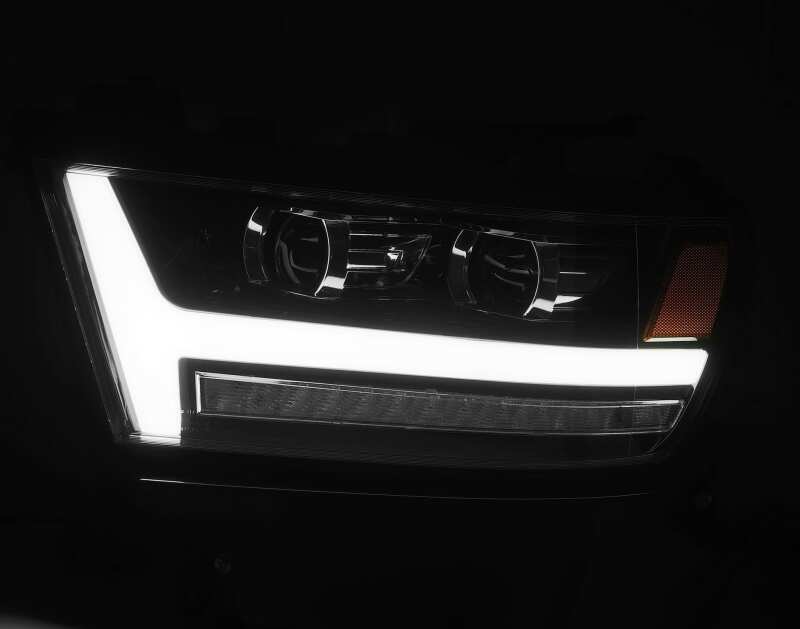 AlphaRex 880513 19-20 RAM 1500HD PRO-Series Proj Headlights Plnk Style Jet Blk w/Activ Light/Seq Signal/DRL