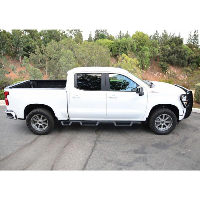 Westin 56-534685 2019 Chevrolet Silverado/Sierra 1500 (5.5ft) Drop Wheel to Wheel Nerf Step Bars - Txt Black