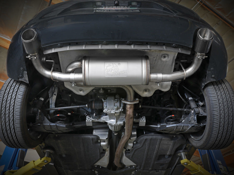 aFe 49-37023-B 19-22 Mazda 3 L4 2.5L Takeda 3in to 2-1/2in 304 Stainless Steel Axle-Back Exhaust w/ Black Tip