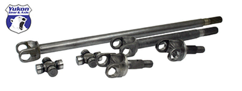Yukon Gear & Axle YA W24106 Yukon Gear Front 4340 Chrome-Moly Replacement Axle Kit For 72-81 Dana 30 Jeep CJ w/ 27 Splines