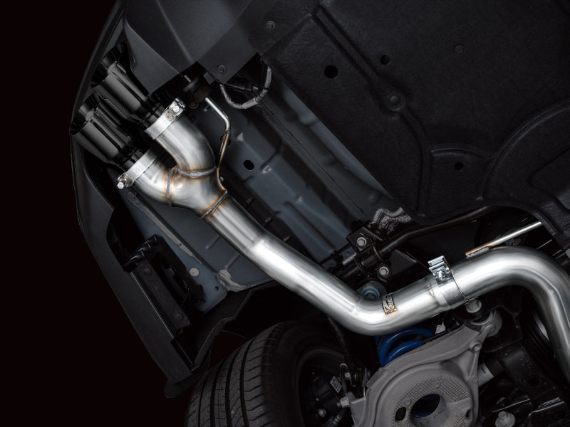 AWE Tuning 3020-43650 AWE 2024 Ford Mustang GT Fastback S650 RWD Track Edition Catback Exhaust w/ Quad Diamond Black Tips