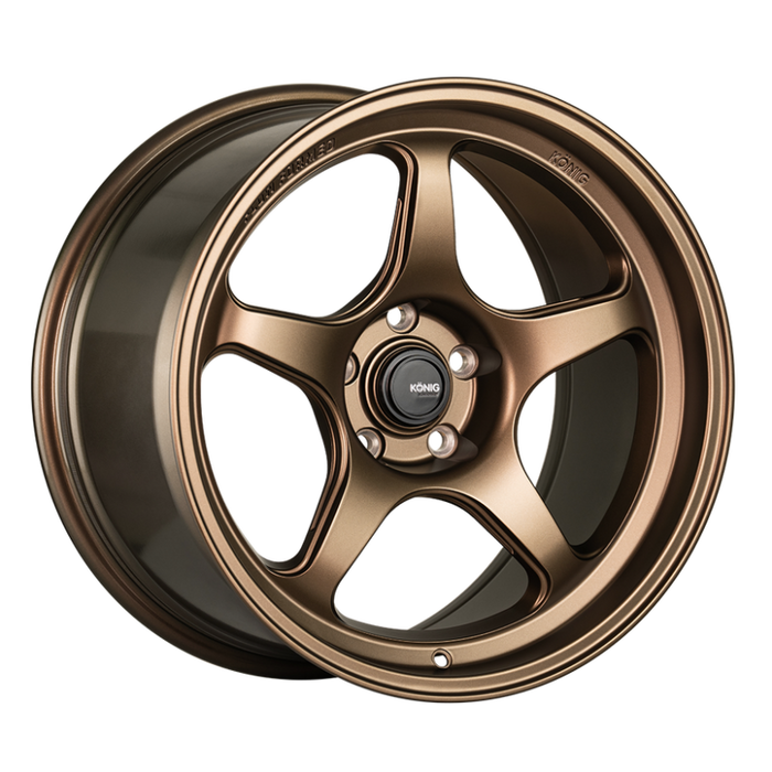 Konig HP87100408 Hyperspec 17x8 4x100 ET40 Matte Bronze Wheel (Knurled Bead)