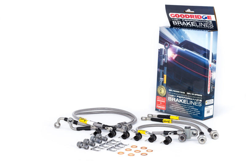 Goodridge 14175 00-06 Chevrolet Tahoe (w/Rear Disc w/o Stabila Trak) Stainless Steel Brake Line Kit