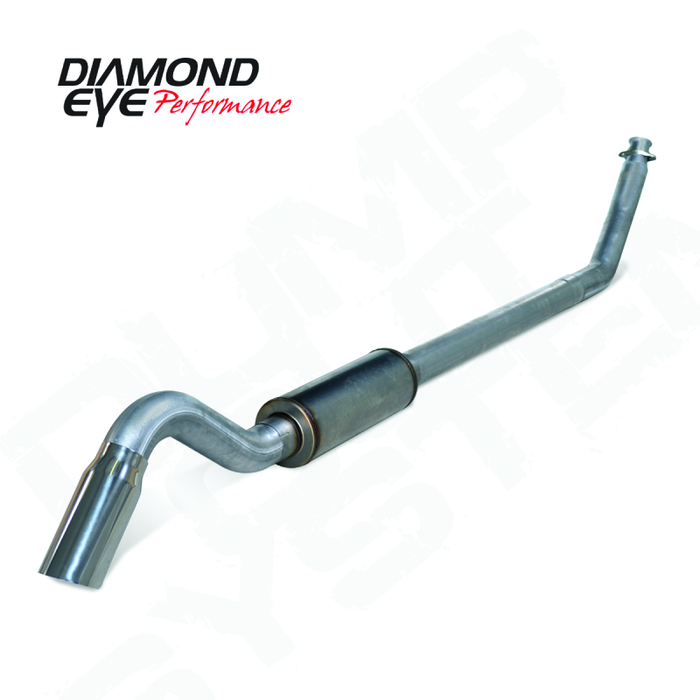 Diamond Eye Performance K4212S-TD Diamond Eye 4in SS TURBO BACK SGL DUMP OUT 98.5-02 DODGE INCLUDING TIP