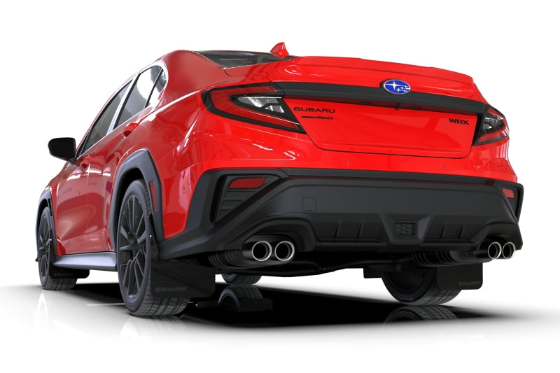 Rally Armor MF92-UR-BLK/MBK-X 22-25 Subaru WRX Black UR Mud Flap Altered Font Met. Blk Logo