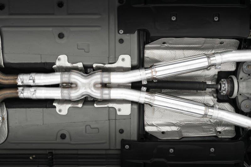 MBRP S71133CF 17-Up Dodge Challenger 5.7L/6.2L/6.4L Carbon Fiber Quad Tip T304 Catback Exhaust