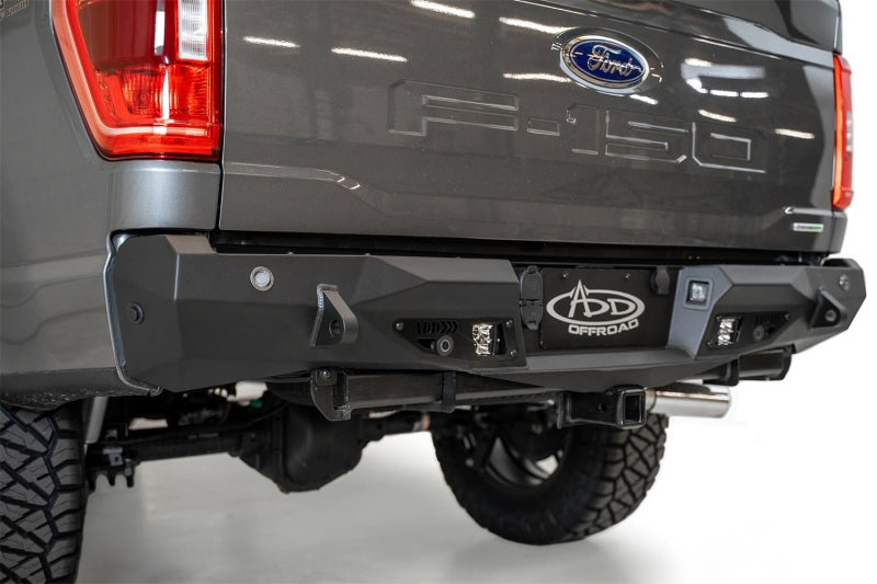 Addictive Desert Designs R191231280103 2021 Ford F-150 Stealth Fighter Rear Bumper w/ Back up Sensors