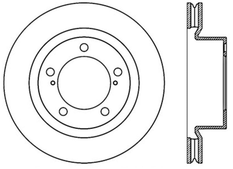 Stoptech 120.44162CRY 08-11/13-18 Toyota Land Cruiser Front Premium High Carbon Cryo Brake Rotor